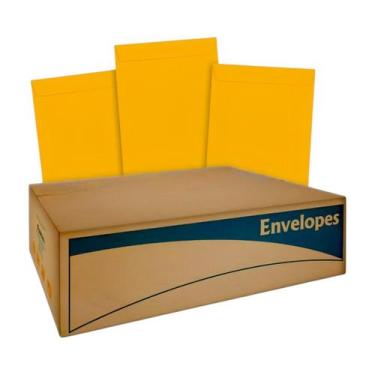 Imagem de Envelopes 229mm x 324mm Liso A4 Ofício 250 Unidades Amarelo - Evolutio