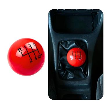 Imagem de Manopla Cambio Vermelho Universal Tunning 6 Marcha Estilo BR
