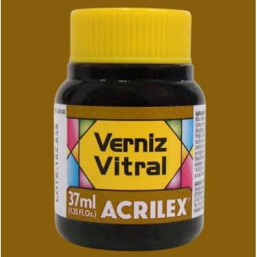 Imagem de Verniz Vitral Para Artesanato Acrilex 37ml Escolha A Cor Perfeito para Copos Garrafas Vaso Outras Perfeito para Copos Garrafas Vasos e Outras Ele Transforma Suas Peças Em Verdadeiras Obras De Arte, Simulando (Siena Natural - 539)