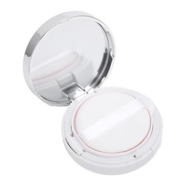 Imagem de Zhjvihx Caixa de Fundação de Almofada Vazia, Caixa de Contêiner de Maquiagem Recarregável Com Espelho -bufk Colher para Blush Líquido