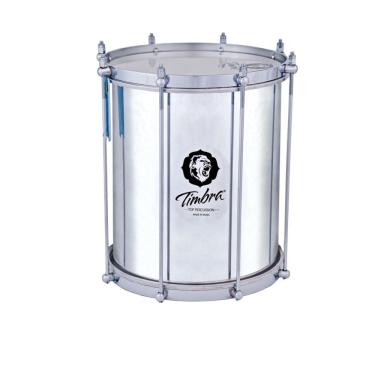 Imagem de Repinique 10 polegadas x 30 cm alumínio polido com aro croma