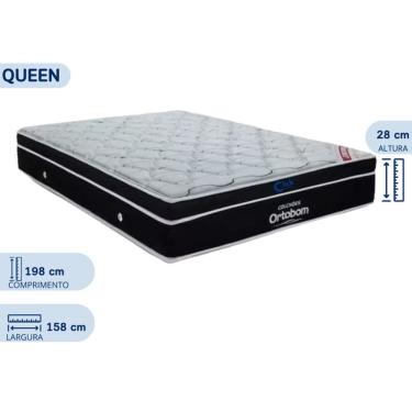Imagem de Colchão Ortobom Queen Molas Ensacadas Elegant 158x198x28 - Alto Padrão de Qualidade 