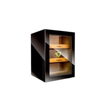 Imagem de ZzleoyuUUs-12 Caixa de charutos umidificador de janela transparente de três camadas umidificador de exibição de charutos caixa de charutos portátil