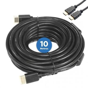Imagem de Cabo Hdmi Gold 10Mts 2.0 Hd 4K Filtro Ultra Velocidade