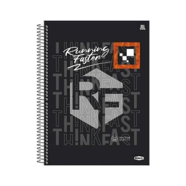 Imagem de Caderno Universitário Animativa 15 Matérias Capa Dura Bom D+ Masculino