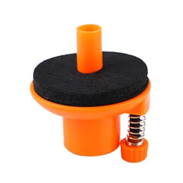 Imagem de Conjunto de tambor de tambor de stand cymbal de 6cm Suporte de prato de borracha portador de borracha Acessório de instrumento de percussão Orange laranja laranja