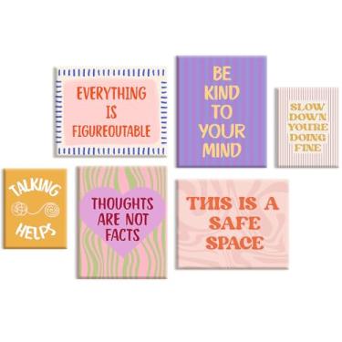 Imagem de Lhoiplme Arte de parede de saúde mental, pôsteres de aconselhamento em tela de psicologia infantil, decoração de parede, impressões motivacionais, citações positivas, imagens, arte para sala de aula