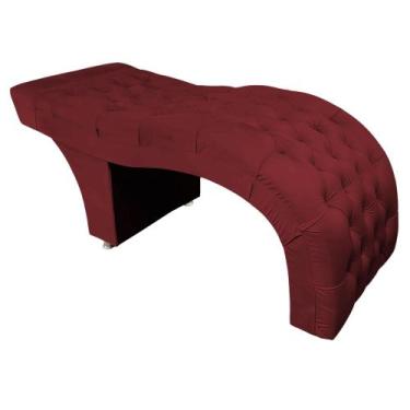 Imagem de Maca para estética de luxo 80 cm - IN-9 Decor, Veludo Bordo