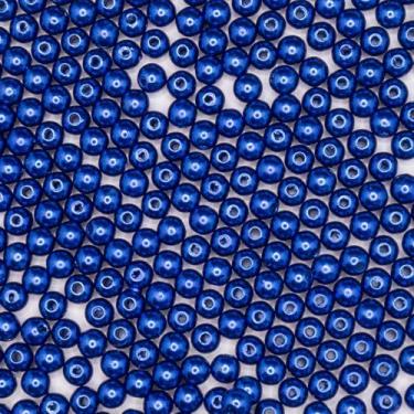 Imagem de Miçanga Passante Pérola Abs Azul 6mm 500pçs 75g - Macall