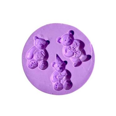 Imagem de F1265 molde de silicone ursos confeitaria biscuit - confeitaria dos mo