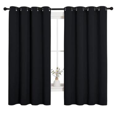 Imagem de Cortinas Blackout NICETOWN Halloween Black Thermal 2x1,4m