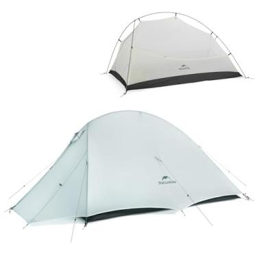 Imagem de Naturehike Barraca de mochila Cloud UP UL para 2 pessoas, barraca para duas pessoas com pegada, barraca ultraleve impermeável de nylon 15D para 2 pessoas acampar, caminhar, andar de bicicleta