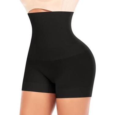Imagem de Shorts Shapewear Werena Tummy Control de cintura alta preto-3