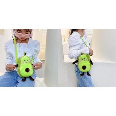 Imagem de Fofo Panda Abacate Pelúcia Bolsa Crossbody Pequeno Sátnico Fofo - HUOG