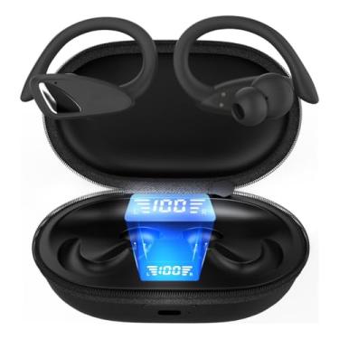 Imagem de Fone de Ouvido Bluetooth 5.3 Esportivo Estéreo IPX5 à Prova D’Água – 45h de Bateria, Microfone Embutido, Design Ergonômico para Corrida, Academia, Jogos, iPhone e Android [VALUANCE]