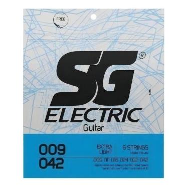 Imagem de 2X Sg Encordoamento P/Guitarra 09 Extra Leve 1 Extra