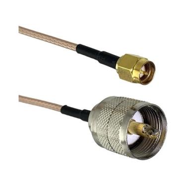 Imagem de Conector UHF PL259 SO239 Para SMA UHF BNC Macho Fêmea Crimpado Jumper 
