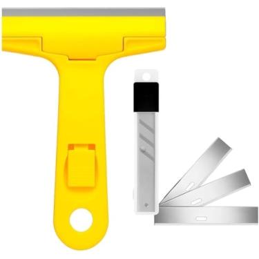 Imagem de Raspador De Tinta Vidro Piso Ceramica Azulejo Estilete Raspador Com Refil 4 Lâminas