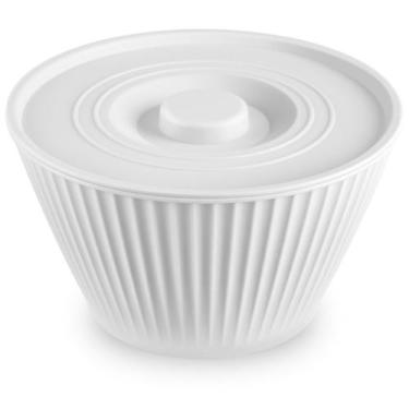 Imagem de Tigela Plástico Com Tampa 1000ml Redonda Bowl Pote Redondo - Usual Uti