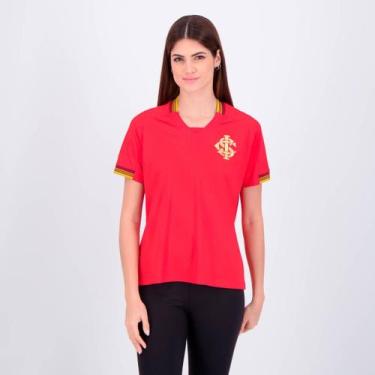 Imagem de Camisa Internacional Gold II Feminina Vermelha - Betel, G