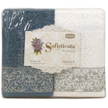 Imagem de Jogo Banho Imperial Enlace Atlântica Off White E Petroleo