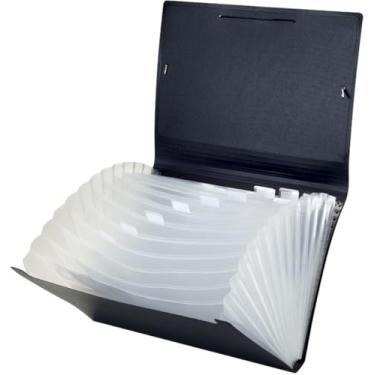 Imagem de ACP 4027, Pasta Sanfonada Plástica, A4, 12 Divisões, Linha Black