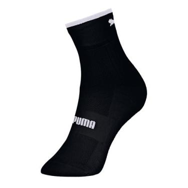 Imagem de Meia Esportiva Puma Cano Baixo Masculino, Preto, 39-43