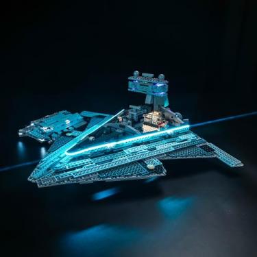 Imagem de Hilighting Upgraded Led Light Kit for Lego Star Wars Imperial Star Destroyer Building Set, Compatible with Lego 75394 (Model Not Included)