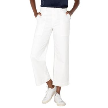 Imagem de Liverpool Short feminino Stride cintura alta com bolsos costurados, Branco osso, 48