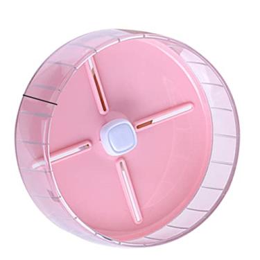 Imagem de Generic Roda de Hamster, Roda de Exercício de Hamster Ampla, Resistente Ao Deslizamento, Acrílica para Gaiola de para (Rosado)