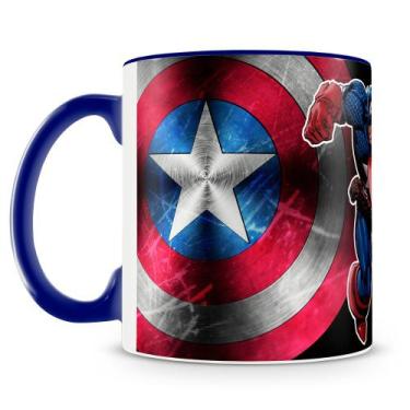Imagem de Caneca Personalizada Capitão América - Porcelana de Alto Brilho - 325m