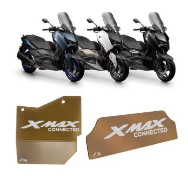 Imagem de Kit Protetor Motor E Divisória Grande Fumê Xmax 250 - Jaspe Ateliê