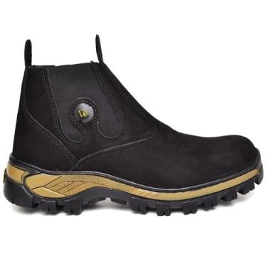 Imagem de Bota Masculina Em Couro Nobuck Coturno Botina Palmilha Gel - DM BOOTS,