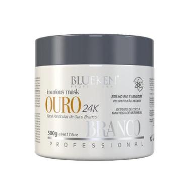Imagem de Máscara Luxurious Ouro Branco Blueken 500g - Reconstrução Capilar