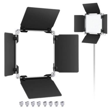 Imagem de Novo de porta de celeiro com luz de vídeo LED para painel de luz 480 d