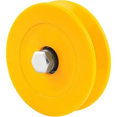 Imagem de Roldana Para Portão 2.1/2 Tipo V Em Nylon Sem Caixa Vonder