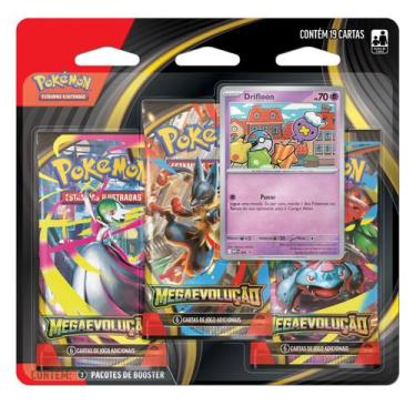 Imagem de Pokémon blister triplo mega evolução me01 sortido - copag 35657