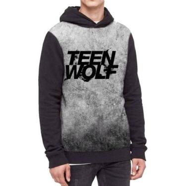 Imagem de Moletom Com Capuz Theen Wolf Ref:511 - smoke, Preto, GG