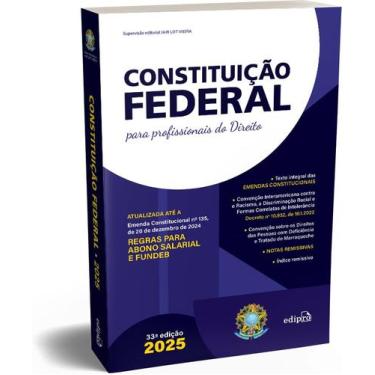 Imagem de Livro - CONSTITUIÇÃO FEDERAL 2025  Formato PADRÃO - Com Reforma Tribut