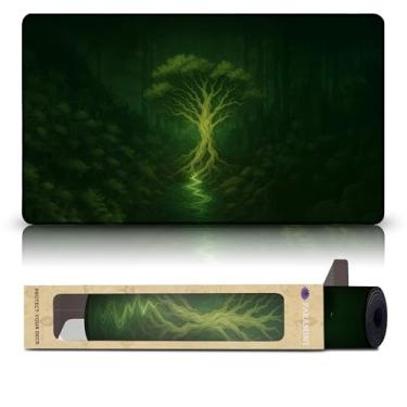 Imagem de Wizcraft Gaming Forest (Stitched) - MTG Playmat - Compatible with Magic The Gathering Playmat - Play MTG, YuGiOh, TCG - Original Play Mat Art Designs & Accessories