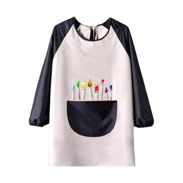 Imagem de Generic de Arte Infantil Impermeável, Leve, com Babador, para Uso em Pré-escola, Modelo para Vestir Ao Contrário, Ideal para Pintura E Atividades Esco, Xl