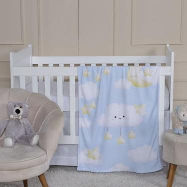 Imagem de Manta Soft Estampada Baby 0,75 x 1,00 Quarto Bebê Aconchegante Criança
