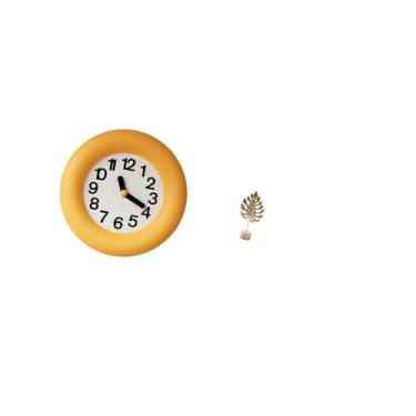 Imagem de Fenteer Relógio de Parede Silencioso Contemporâneo E Escultura Abstrata de Folha Nórdica em Metal para Cozinha, Sala de Jantar, Quarto, Mesa de Festa E Decora