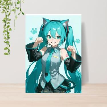 Imagem de Genérico, Quadro Miku Vocaloid A4 | Placa MDF 006