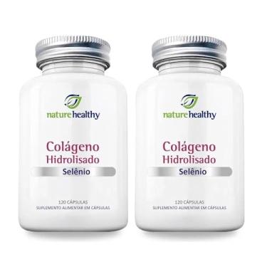 Imagem de COMBO c/ 2 - COLÁGENO HIDROLISADO 400MG + SELÊNIO 60MCG c/ 120 NATURE HEALTHY