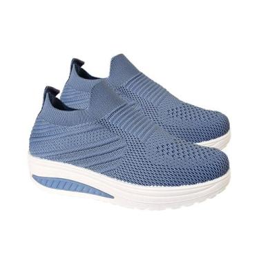 Imagem de Tênis Slip-on Super Comfortable Soft 3176 para mulheres - Blu - Lightb