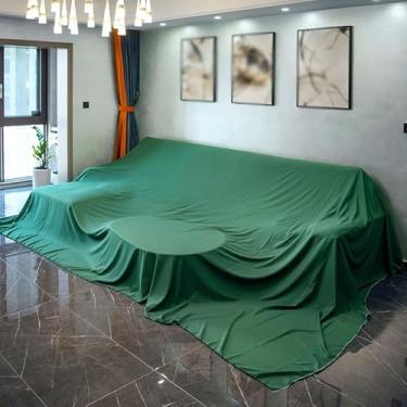 Imagem de Capa protetora contra poeira doméstica, multiuso, pano para ambientes internos e externos, à prova de poeira, respirável, à prova d'água, uso geral, para sofá, cadeira, tapete queen size (tamanho: 300