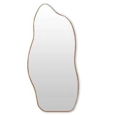 Imagem de Espelho Orgânico 100x50 Lapidado Decorativo Para Quarto Sala Banheiro espelho corpo inteiro Design Moderno(ORGÂNICO (70X30))