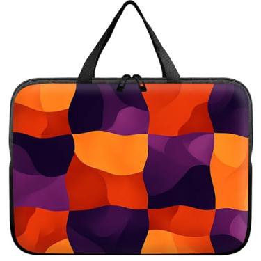 Imagem de Capa universal para tablet de 12 polegadas, bolsa de transporte fina colorida quadriculada para viagem para Surface Pro 9 8 7/Laptop Go 2 3, MacBook Air 11/12