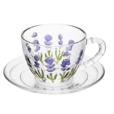 Imagem de Conjunto 06 Xícaras De Chá 220 Ml Lavanda Lyor